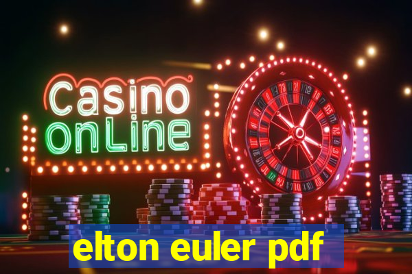 elton euler pdf